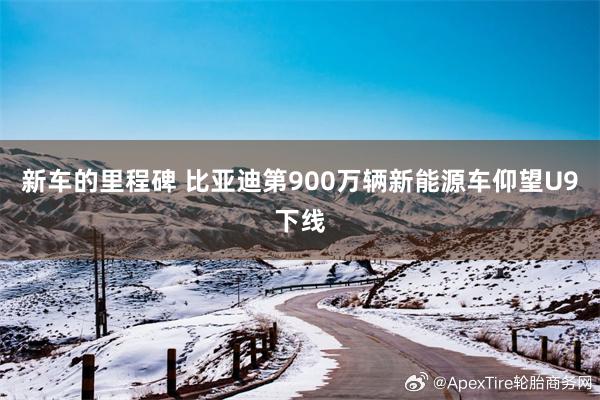 新车的里程碑 比亚迪第900万辆新能源车仰望U9下线