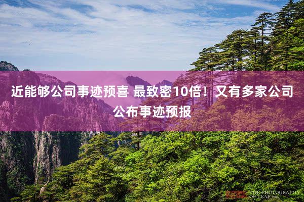 近能够公司事迹预喜 最致密10倍！又有多家公司公布事迹预报