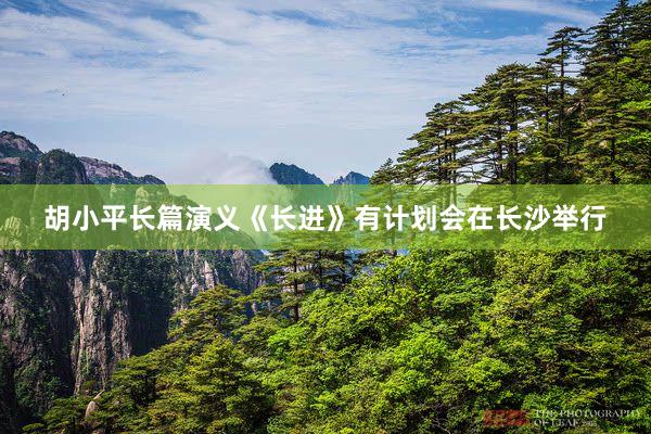胡小平长篇演义《长进》有计划会在长沙举行
