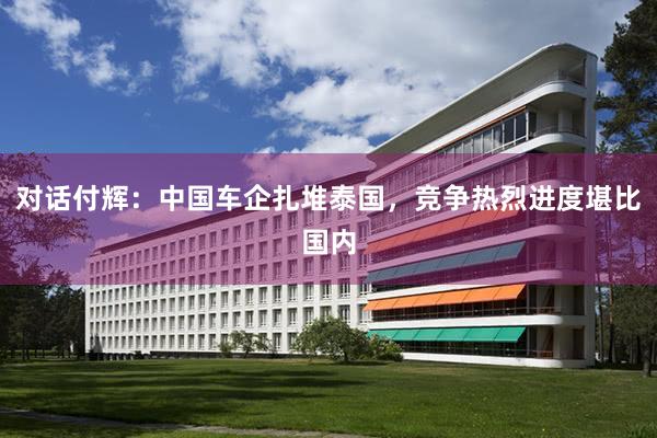 对话付辉：中国车企扎堆泰国，竞争热烈进度堪比国内